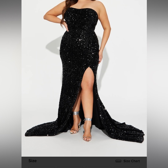 Fashion Nova Dresses & Skirts - Dahlia Sequin Gown - Black